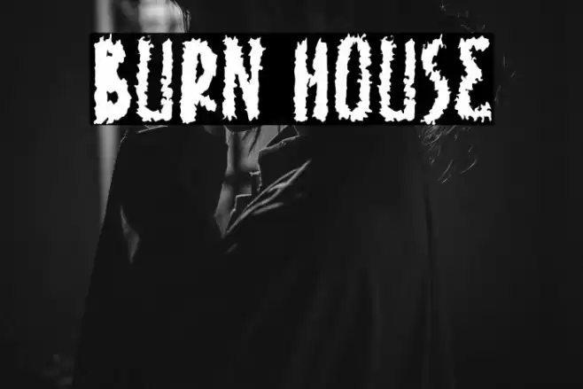 Burn House Font examples