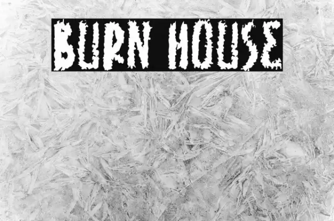 Burn House Font examples