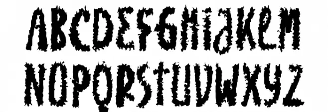 Burn House Font LOWERCASE