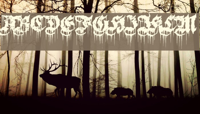 Burn The Witch Font examples