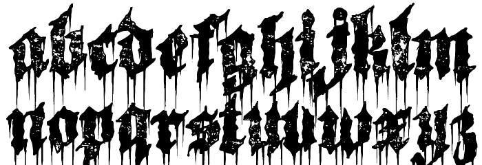Burn The Witch Font LOWERCASE