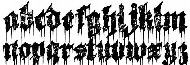Burn The Witch Font LOWERCASE