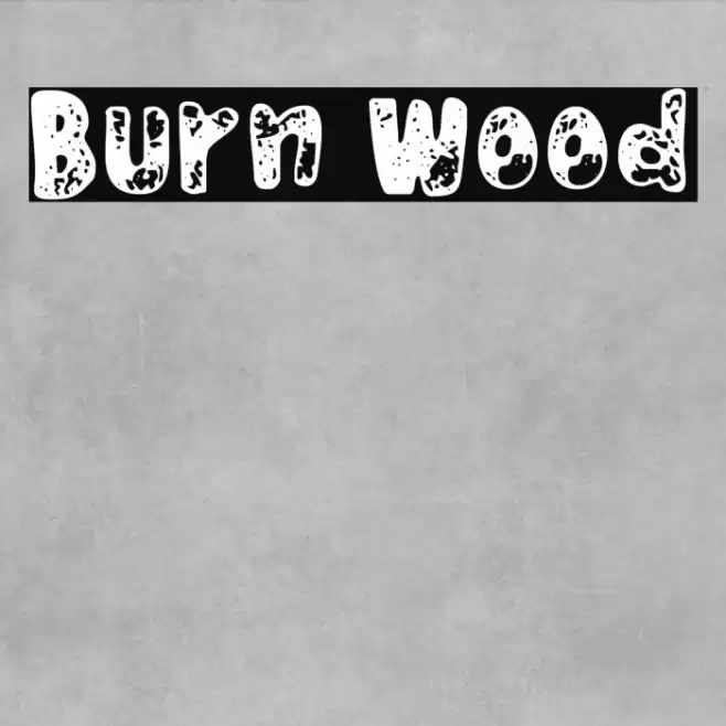 Burn Wood Font examples