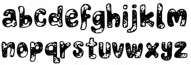 Burn Wood Font Litere mici