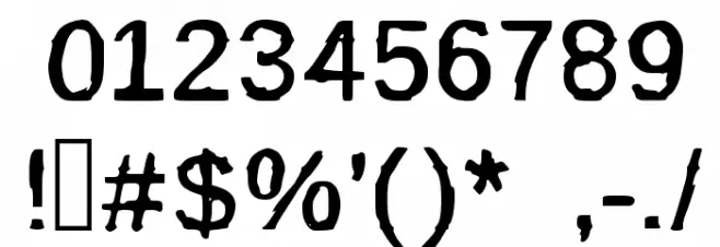 BurnIt Font OTHER CHARS