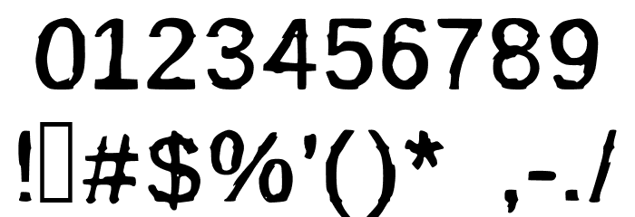 BurnIt Font OTHER CHARS