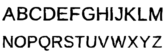 BurnIt Font Litere mari