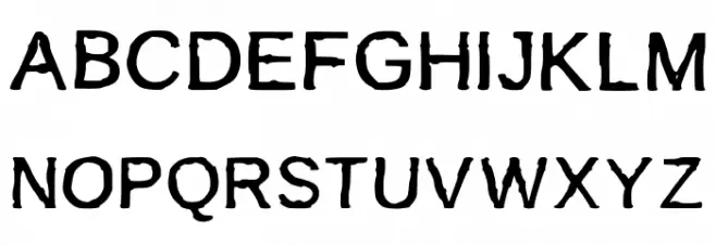 BurnIt Font Litere mari
