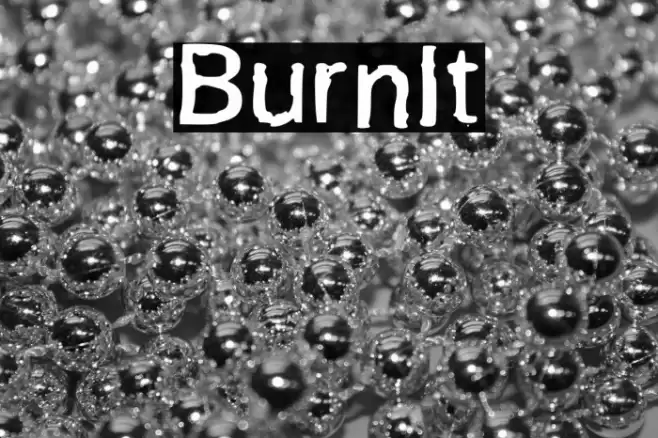 BurnIt Font examples