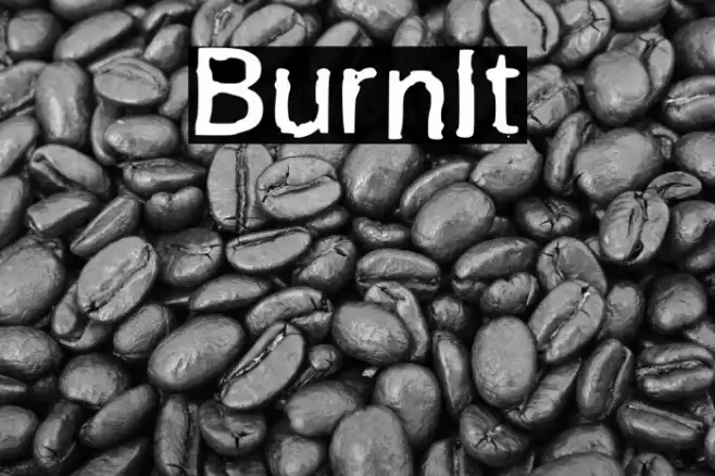 BurnIt Font examples