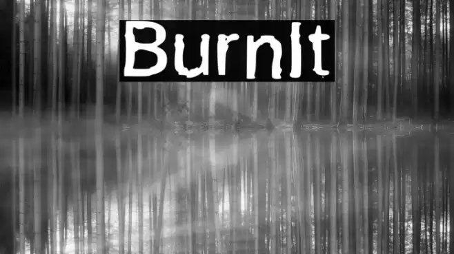 BurnIt Font examples