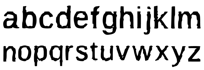 BurnIt Font LOWERCASE