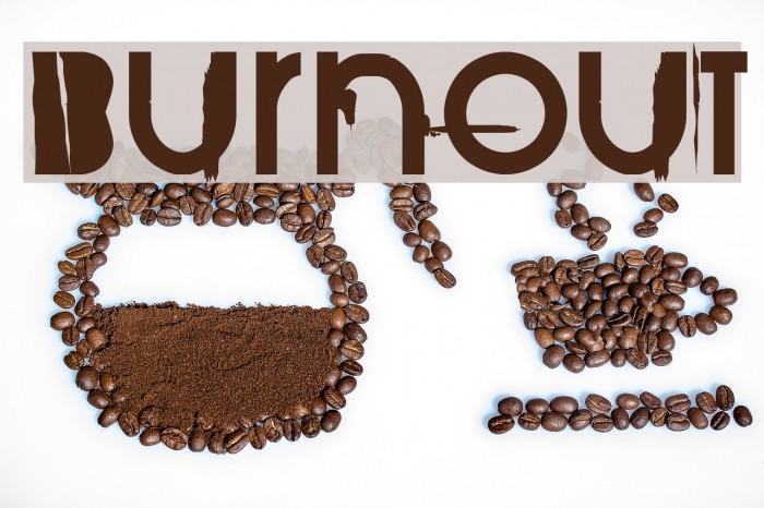 BurnOut Font examples