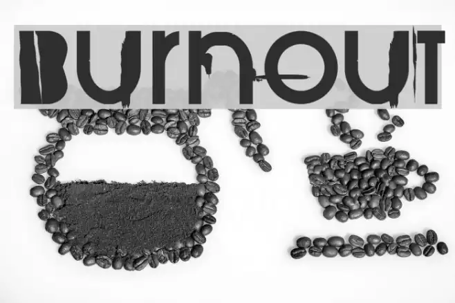 BurnOut Font examples