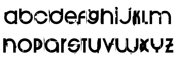BurnOut Font Litere mici
