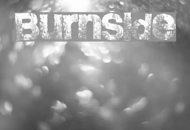 BurnSide Font examples