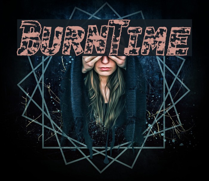 BurnTime Font examples