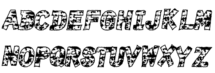BurnTime Font LOWERCASE