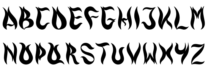 Burn Font LOWERCASE