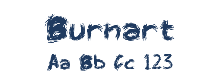 Burnart Font Preview