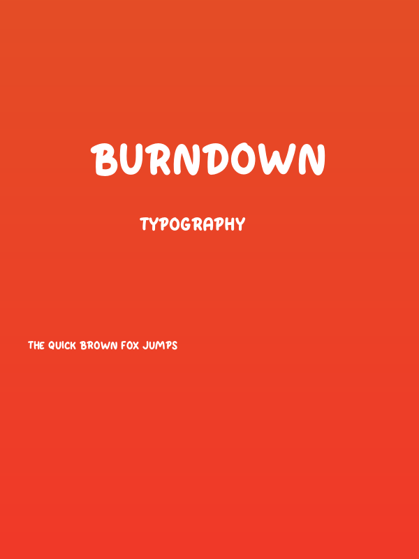 Burndown Poster