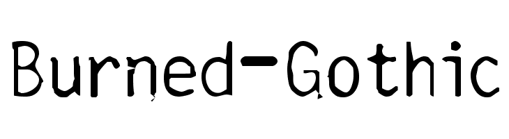 Burned-Gothic Font