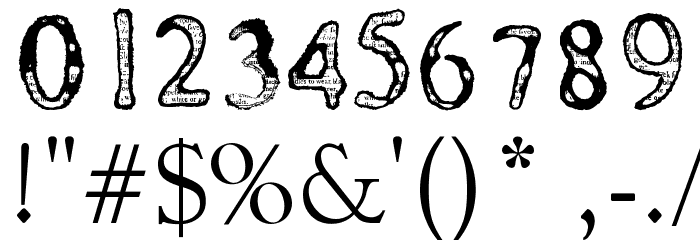 Burned Letters by Marta van Eck Font OTHER CHARS