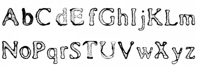 Burned Letters by Marta van Eck Schriftart Groß