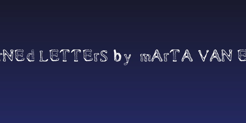Burned Letters by  Marta van Eck Social Header