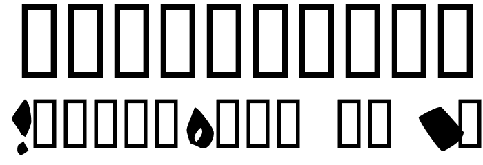 Burned Rubber Black Font OTHER CHARS