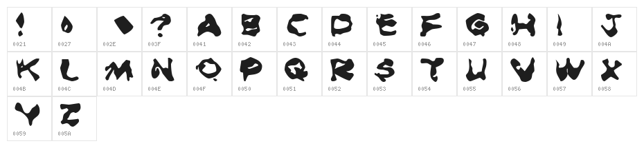 Burned Rubber Black Character Map