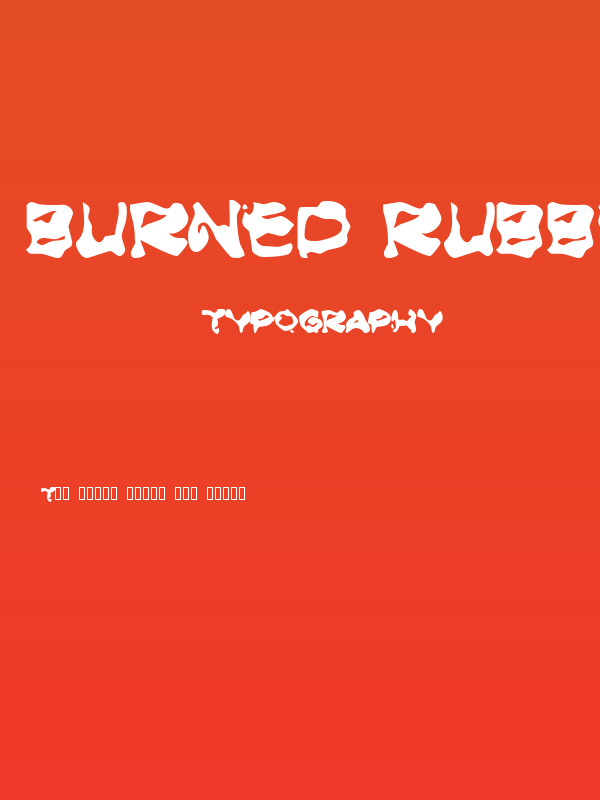 Burned Rubber Black Poster