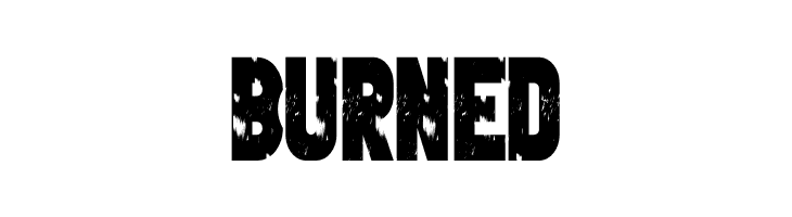 Burned  font caratteri gratis