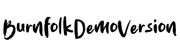 Burnfolk Demo Version  नि: शुल्क फ़ॉन्ट्स डाउनलोड