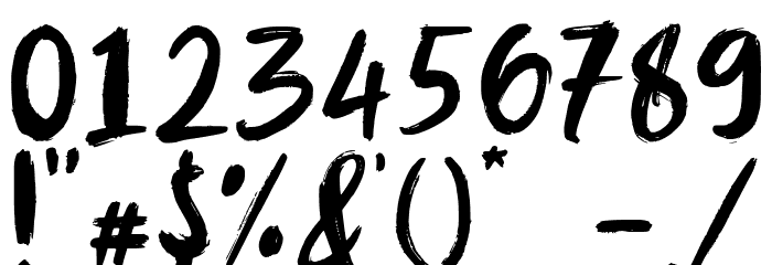 Burnfolk Demo Version Font OTHER CHARS