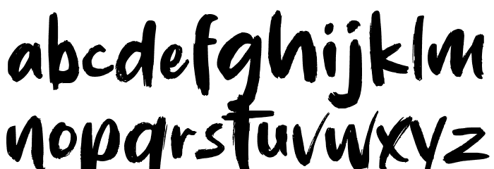 Burnfolk Demo Version Font LOWERCASE