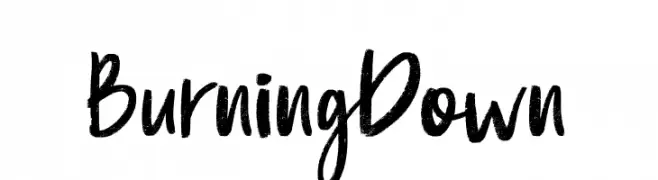 Burning Down  Frei Schriftart Herunterladen