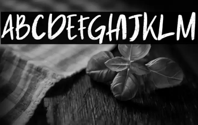 Burning Down Font examples