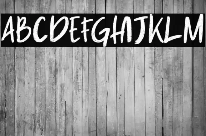 Burning Down Font examples