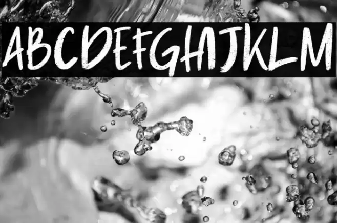 Burning Down Font examples