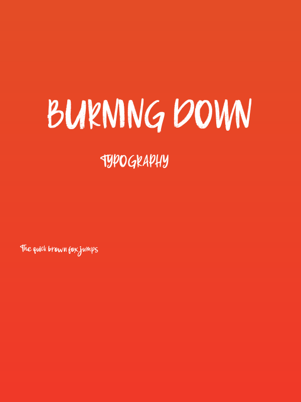 Burning Down Poster