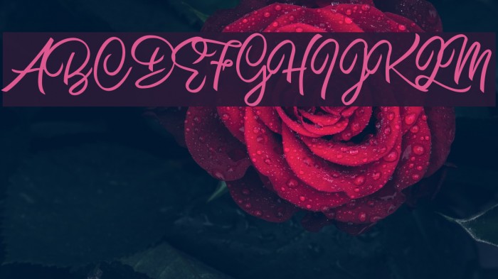 Burning Heart Personal Use Font examples