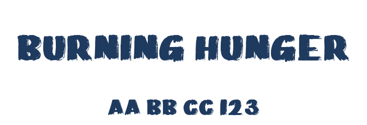 Burning Hunger Font Preview