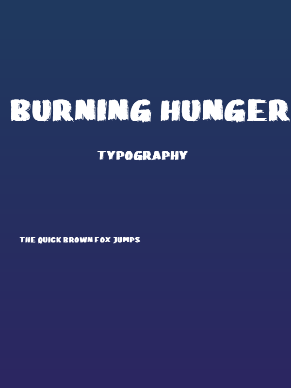 Burning Hunger Poster