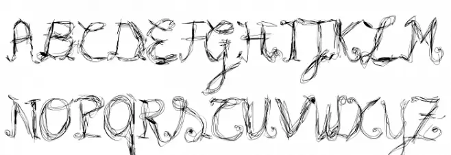 Burning Light Schriftart Groß