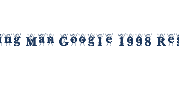 Burning Man Google 1998 Regular Logo