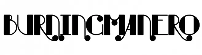 Burning Manero  Free Fonts Download