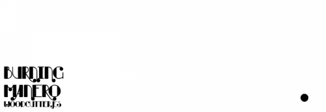Burning Manero Font Alte caractere