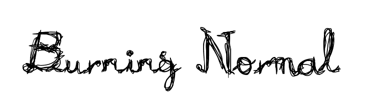 Burning Normal Шрифта