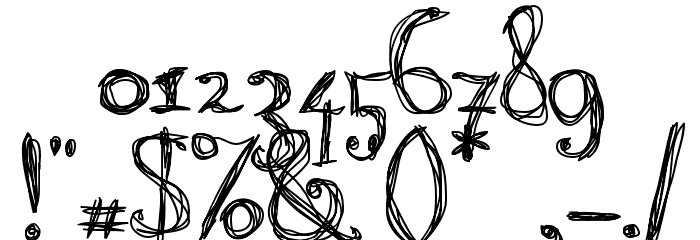 Burning Normal Font OTHER CHARS